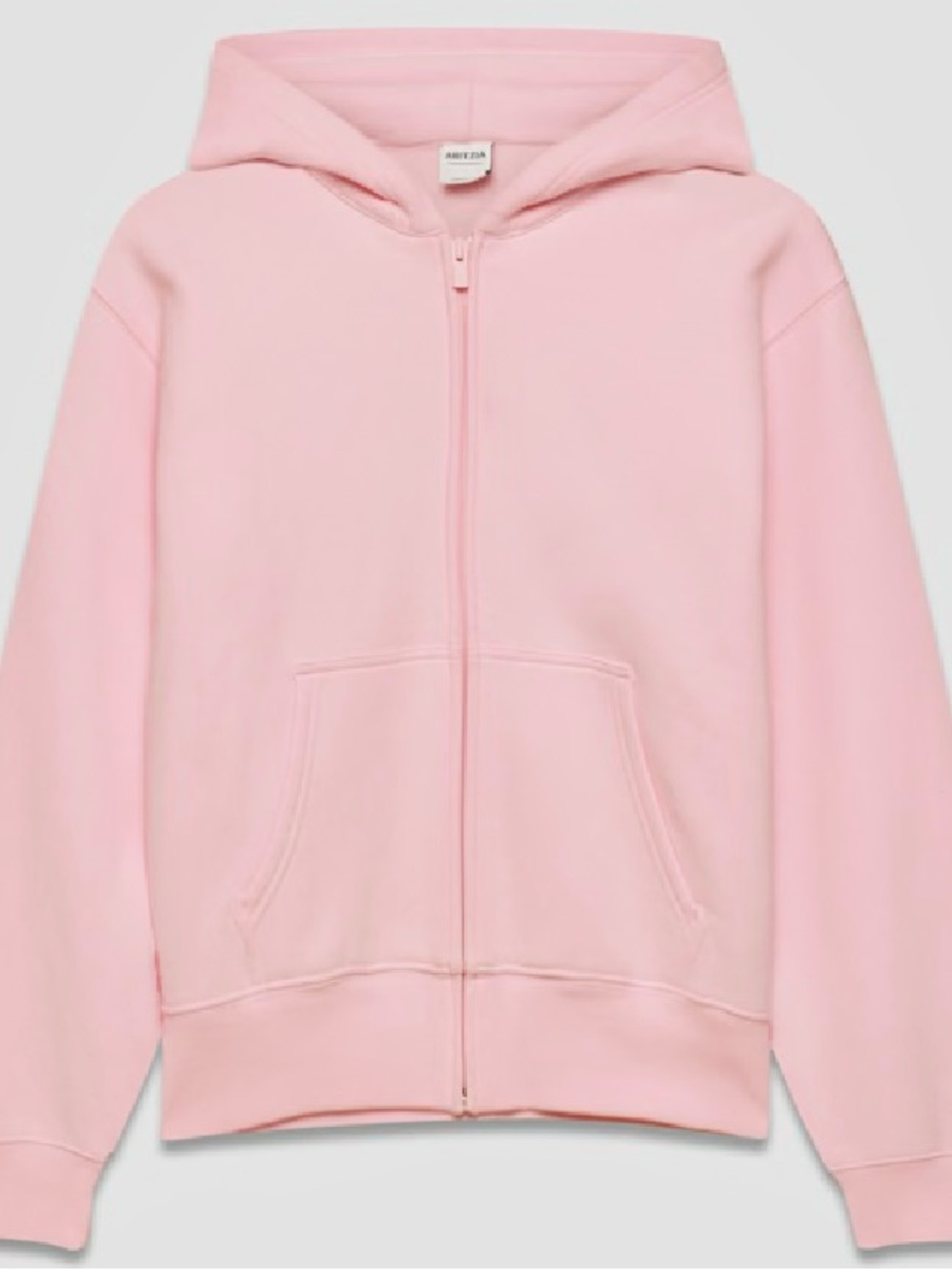 Aritzia Womens Vanilla Pink Full-Zip Hooded Jacket NWT XL